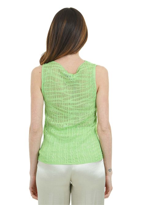Maglia giromaniche traforata color menta ATTIC AND BARN | Maglie | TARIFA-ATKN002-AT300720